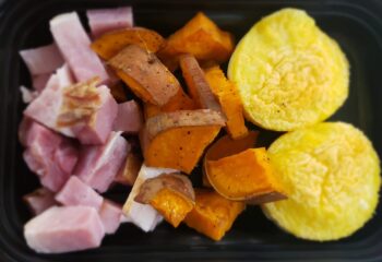 Breakfast Ham & Eggs w/ Sweet Potatoes